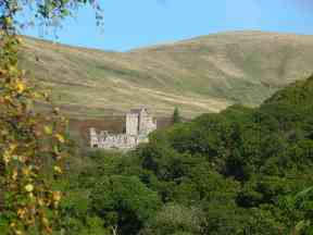 Castle Campbell in the sunshine.