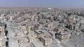 Raqqa has suffered huge destruction under IS rule.