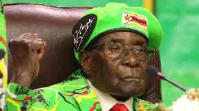 Zimbabwe President Robert Mugabe.
