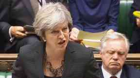 Mrs May indicated 'no deal' was still an option in Brexit negotiations