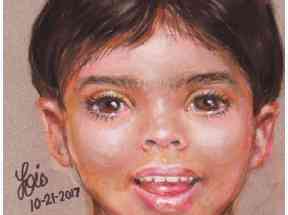 Police released a sketch of the boy drawn by a forensic artist