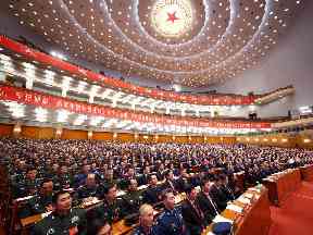 Delegates at the closing session of the 19th National Congress in Beijing.