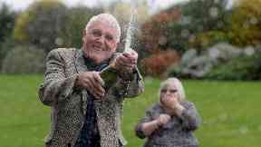 Celebrations: Tommy Parker and wife Linda.