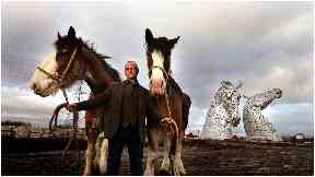Andy Scott at Kelpies