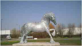The Cob: Artwork has transformed roundabout in London.