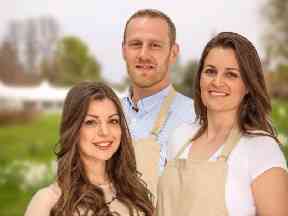 Sophie Faldo (right) beat her rivals to the Great British Bake Off crown