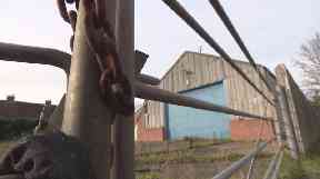 Police carried out searches on land and properties.
