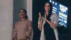 Meghan with her mother Doria Radlan.