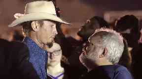 Johnnie Langendorff, left, and Stephen Willeford pursued the gunman.