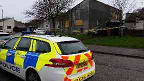 Derbeth Crescent: Cordon was put in place.