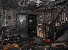 Police said the home was gutted by the fire.