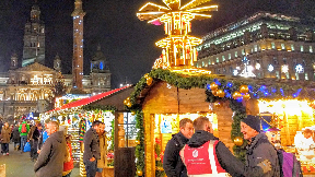 Christmas: A second market will open in George Square later this month.
