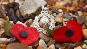 The rest of the UK has a poppy with two petals and a leaf.