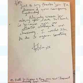 In one of the letters reportedly from Mr Hopkins, Ms McCarthy claims he called her 'attractive, intelligent and charming'.