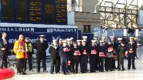Aberdeen: People gathered to mark the event.
