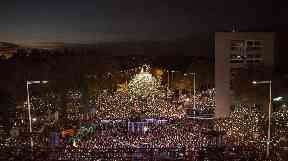 Thousands flooded the streets to protest.