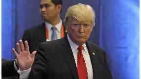 Mr Trump is on the final stop of a five-country tour of Asia.