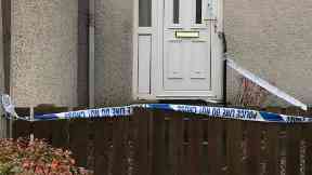 St Andrews: House has been cordoned off.