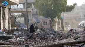 A police station was reportedly hit in the attack.