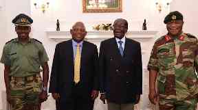 Robert Mugabe met with military officials on Thursday.