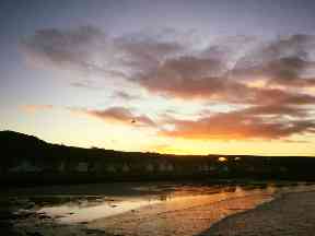 Winter sunset beach walks.