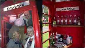 The Wee Bar: Phone box was bought for £1.