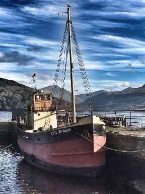The steam-engined vessel was built in 1943.