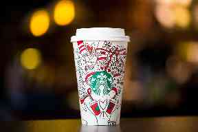 Starbucks unveiled its first colour-in design in 2017.