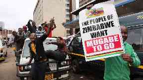 Demonstrations took place in Harare and Bulawayo.