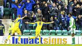 St Johnstone celebrate Murray Davidson's opener.