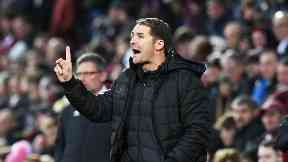 Touchline: Alan Archibald took to the new technical area at Tynecastle.