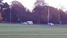 Dunnikier Woods: Route cordoned off by police.