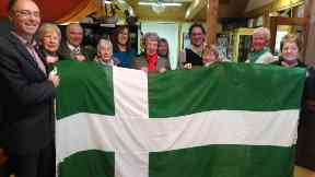Barra: Residents have flown the flag from buildings for decades.