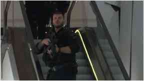 Armed: Police respond to incident.