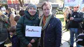 Actress Emma Thompson with Richard Ratcliffe.