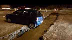 Blackdog: Police were called to the crash.
