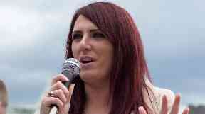 Jayda Fransen is the deputy leader of far-right group Britain First.
