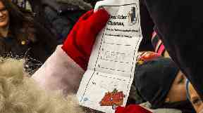 Prince George told Father Christmas he has been