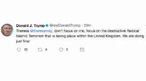 Donald Trump's original tweet used the wrong Twitter handle.