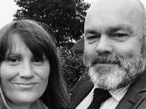 Theresa May Scrivener and her partner Steve McDonnell.