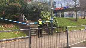 Assault: Path has been cordoned off.
