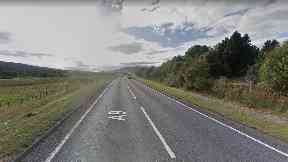 Crash: The incident happened on the A9 near Bruar.