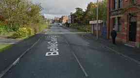 The toddler walked into a shop on Belle Green Lane in Higher Ince, Wigan.