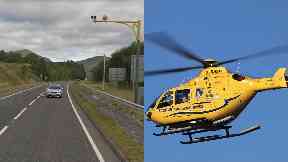 A9: She was airlifted to hospital.