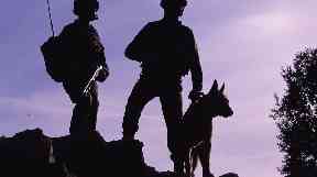 Kevin and Dazz worked with troops in Afghanistan locating explosives.