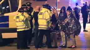 The aftermath of the Manchester Arena attack in May 2017.
