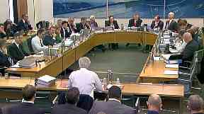 Mr Davis was questioned by the cross-party committee.