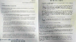 The letter sent from Police Scotland to Edinburgh City Council.
