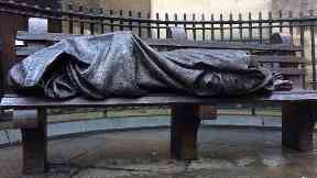 Homeless Jesus: Paid for by donations.