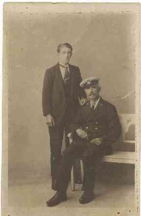 Joseph Moore, right, remained a lighthouse keeper for most of his life.